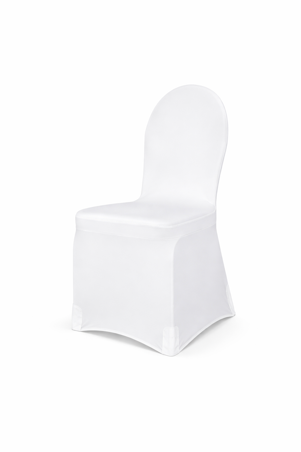 Betræk til banquet-stole - Hvidt elastisk stof
