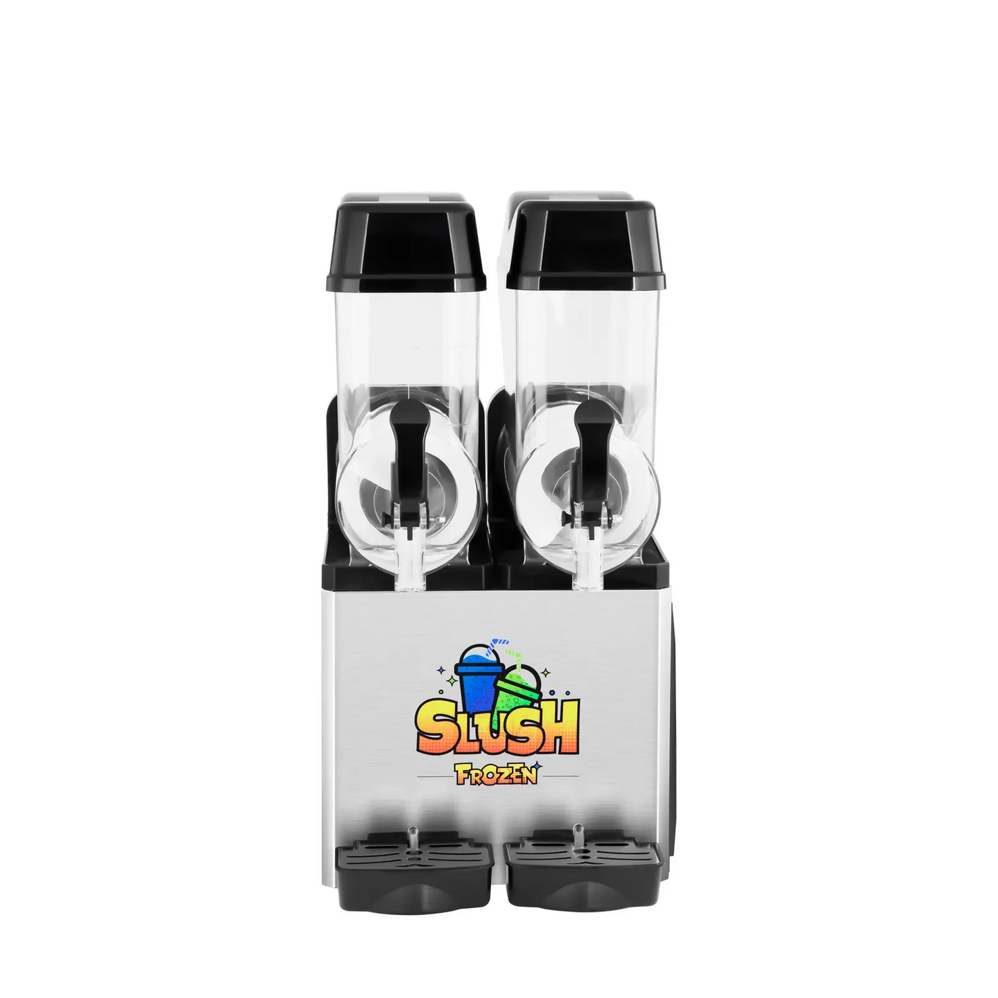 Slushice-maskine - 2x12L kamre (Koncentrat skal tilvælges)