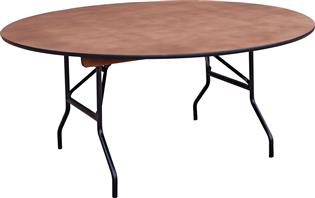 Runde træborde - Ø160 cm (7-8 personer)