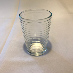 Vandglas, rillet