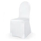 Betræk til banquet-stole - Hvidt elastisk stof